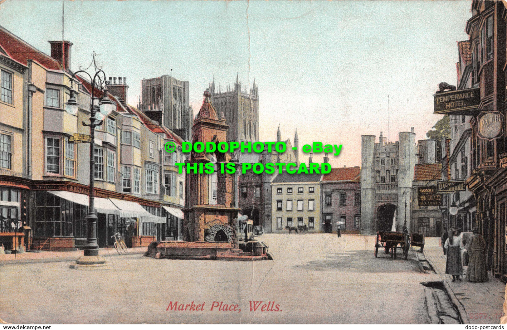 R548561 Wells. Market Place. Hartmann. 1918 - Wereld