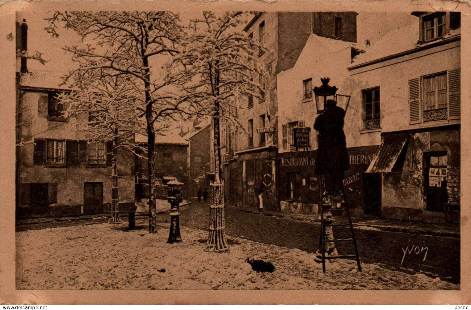 N°1295 W -cpa Paris -Montmartre Sous La Neige- - Arrondissement: 18