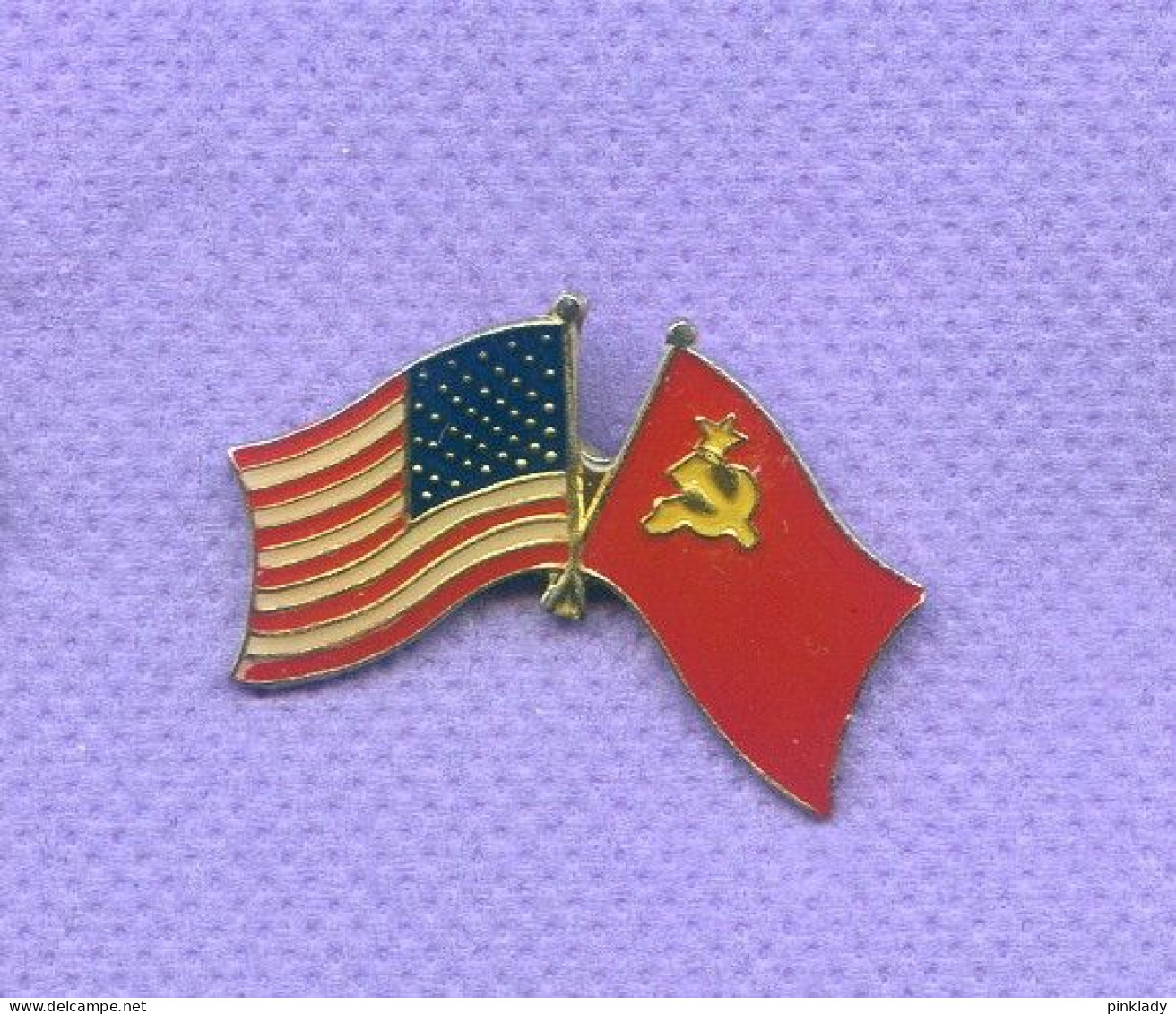 Rare Pins Drapeau Usa Russie Sovietique Ab669 - Other & Unclassified