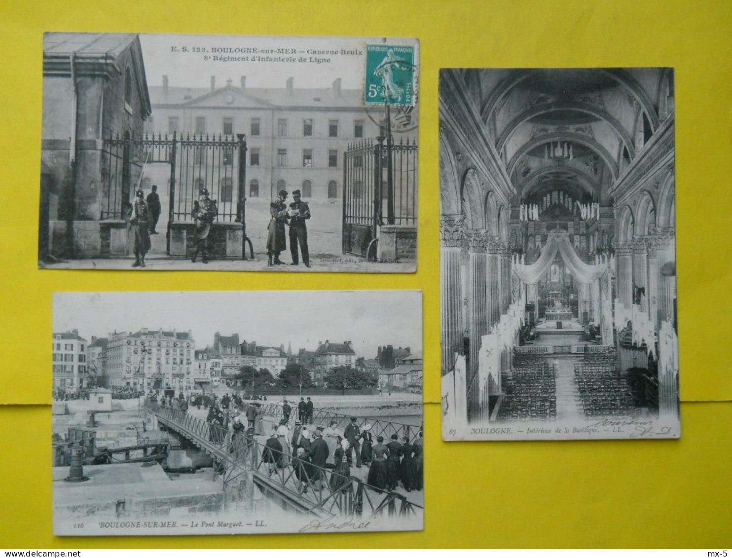 Boulogne Sur Mer ,caserne Et Intérieur Basilique - Boulogne Sur Mer