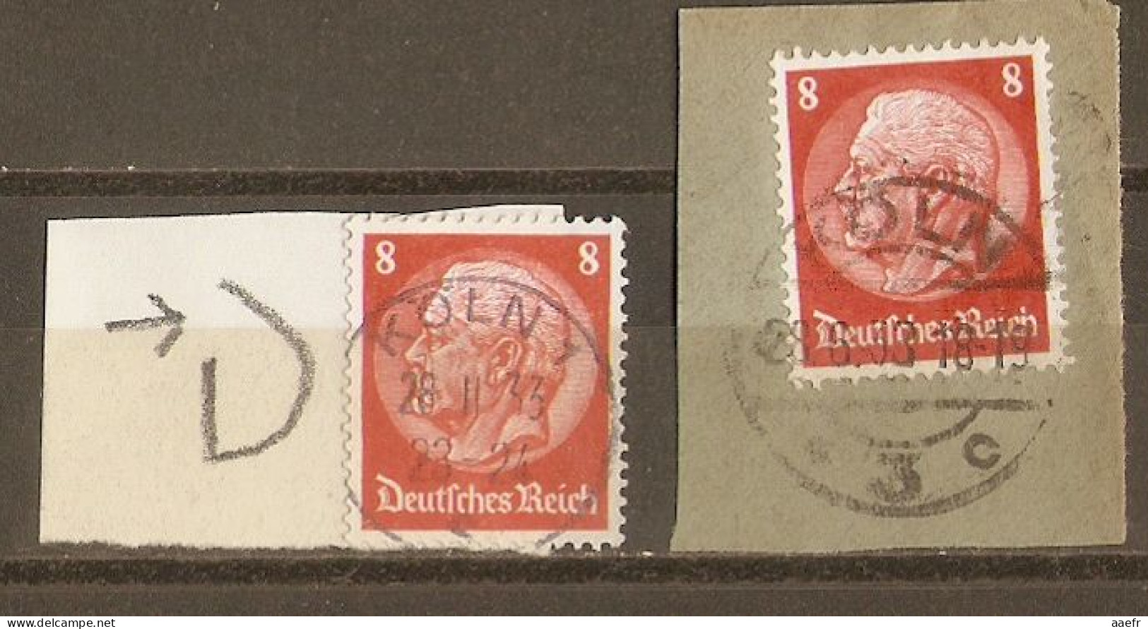 Allemagne 1933 - YT 488 Avec Variété D Ouvert - Vielfalt - Variétés & Curiosités