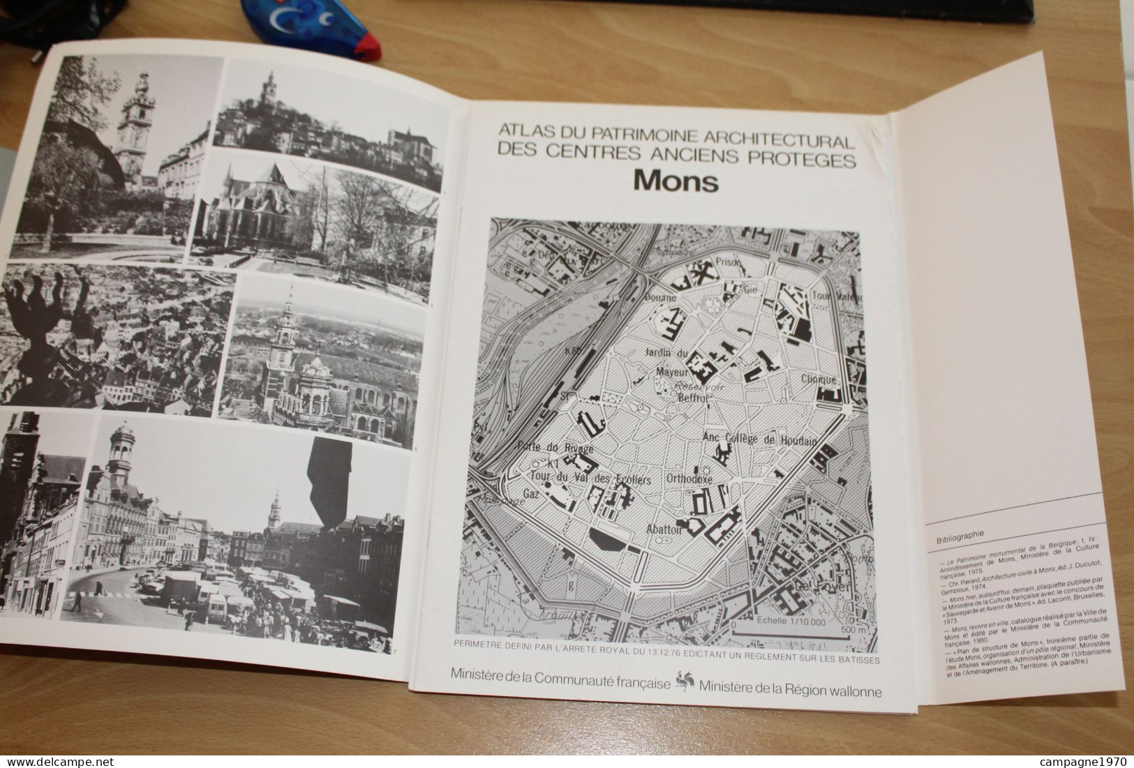 RECUEIL DE PLANS - MONS - ATLAS DU PATRIMOINE ARCHITECTURAL ( + PHOTOS - 1980 ) - Belgio