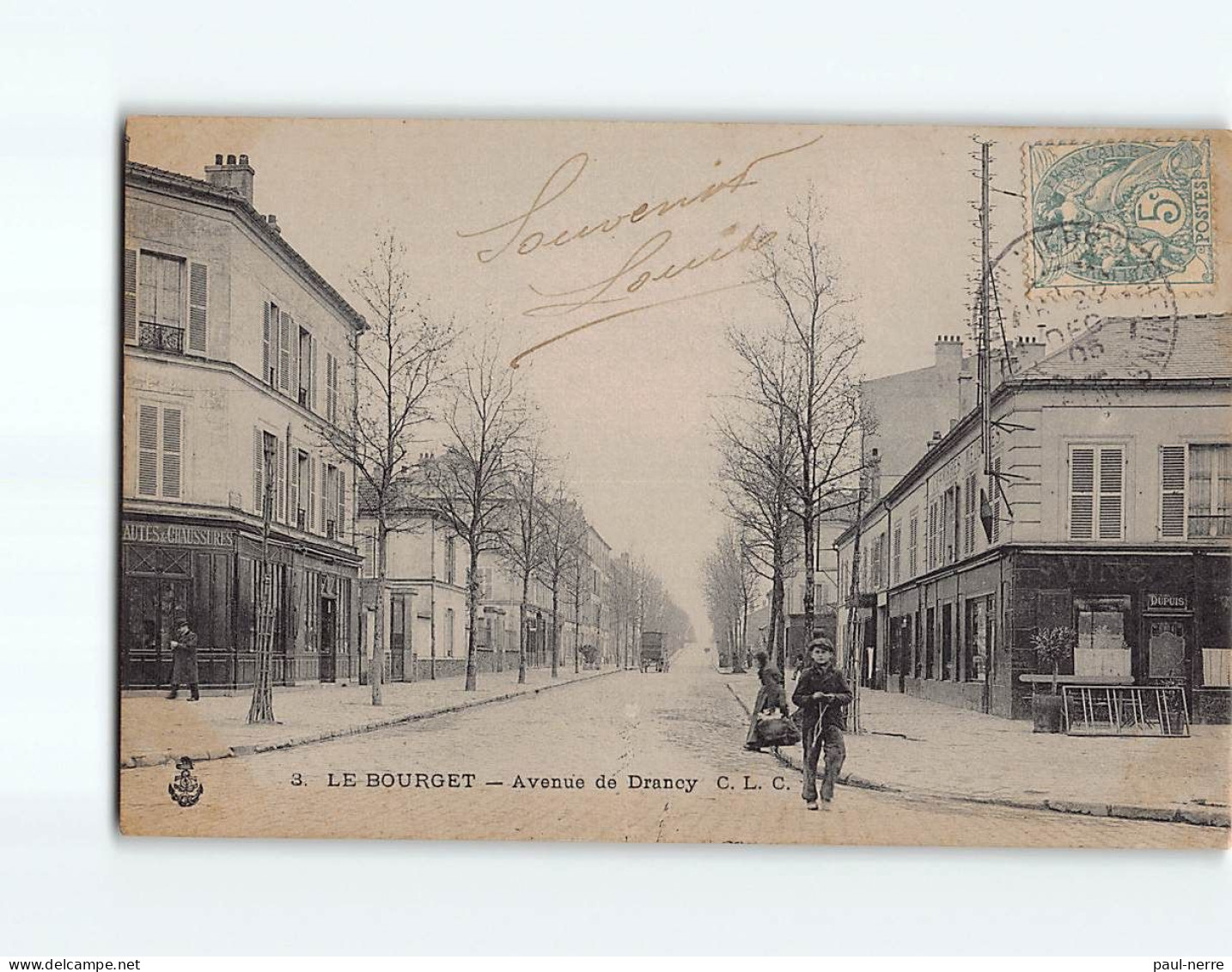 LE BOURGET : Avenue De Drancy - état ( Partiellement Décollée ) - Le Bourget