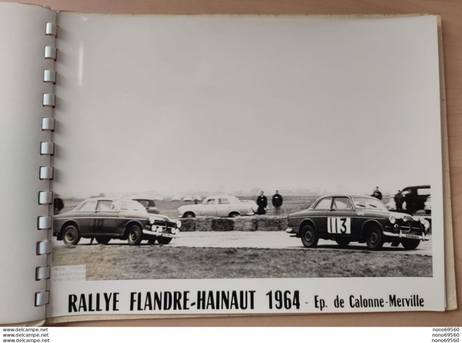 Livret 4 Photos + Lot 5 Photos Originales Rallye Flandre Hainaut 1964 Format 24X18 Cms Voitures Tourisme - Coches