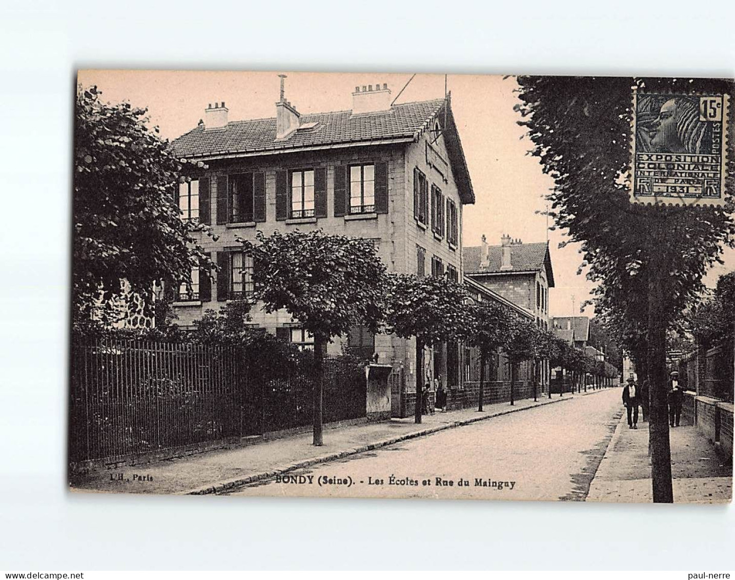 BONDY : Les Ecoles Et Rue Du Mainguy - état - Bondy