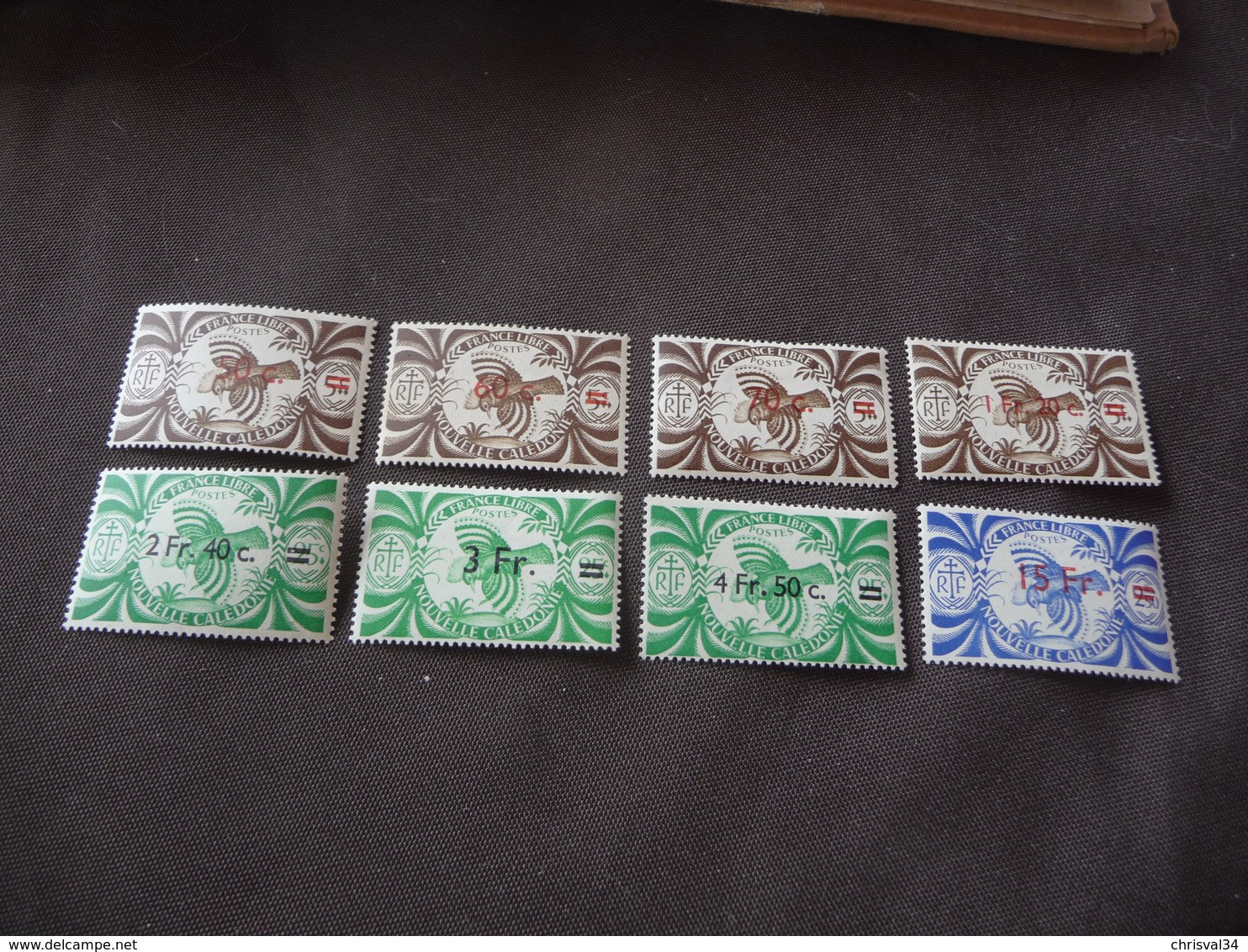 TIMBRES   NOUVELLES-CALÉDONIE      N  249   A  256     COTE 11,00  EUROS   NEUFS  TRACE  CHARNIÈRES - Unused Stamps