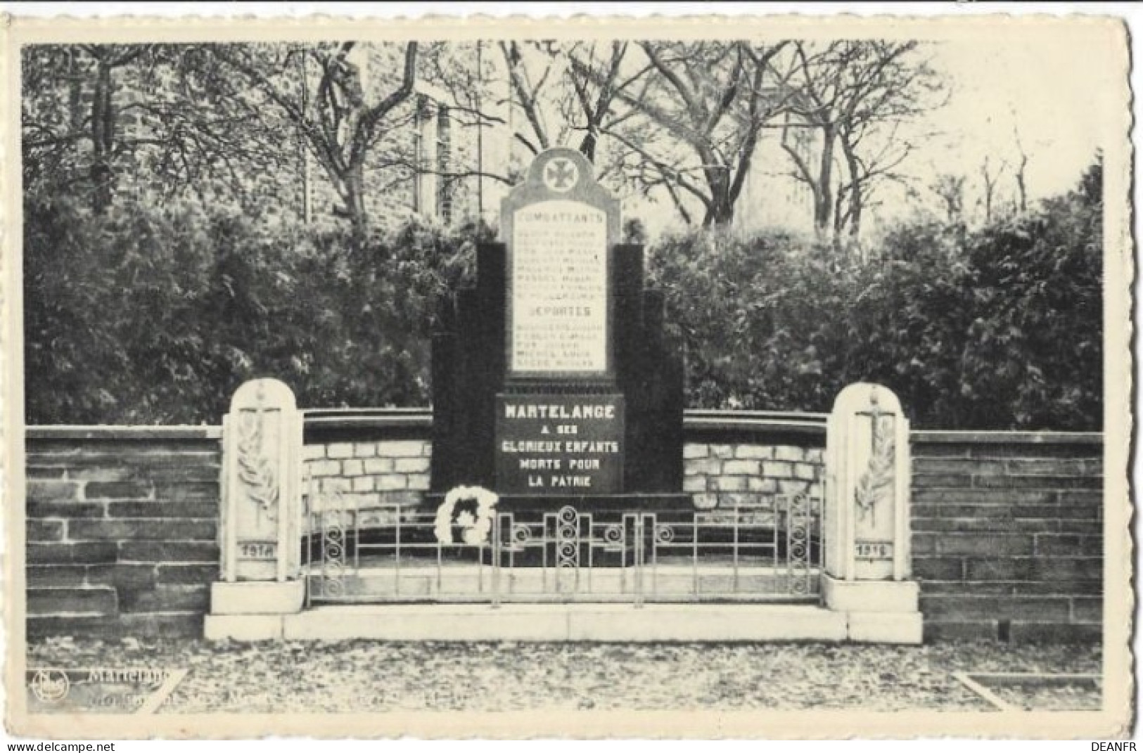 MARTELANGE : Monument Aux Morts De La Guerre 1914-1918. - Martelange