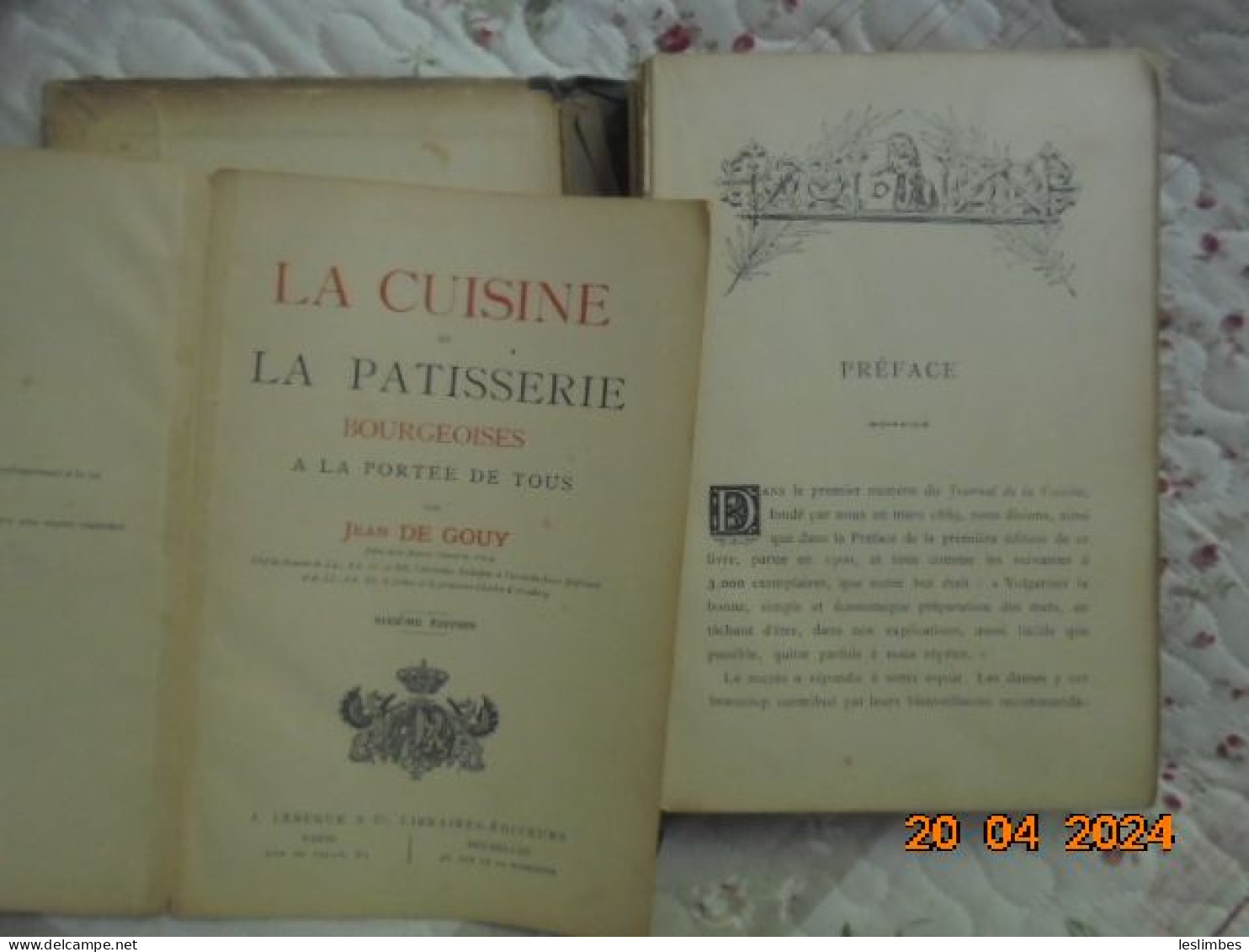 La Cuisine Et La Pâtisserie Bourgeoises A La Portee De Tous - 6° Ed. - Jean De Gouy - J. Lebegue & Cie - Gastronomía