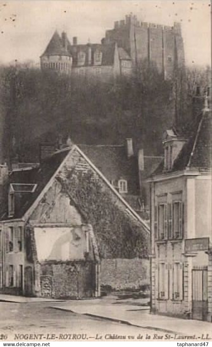 . 28 . NOGENT-le-RETROU . Le Château Et La Rue St-Laurent . - Nogent Le Rotrou