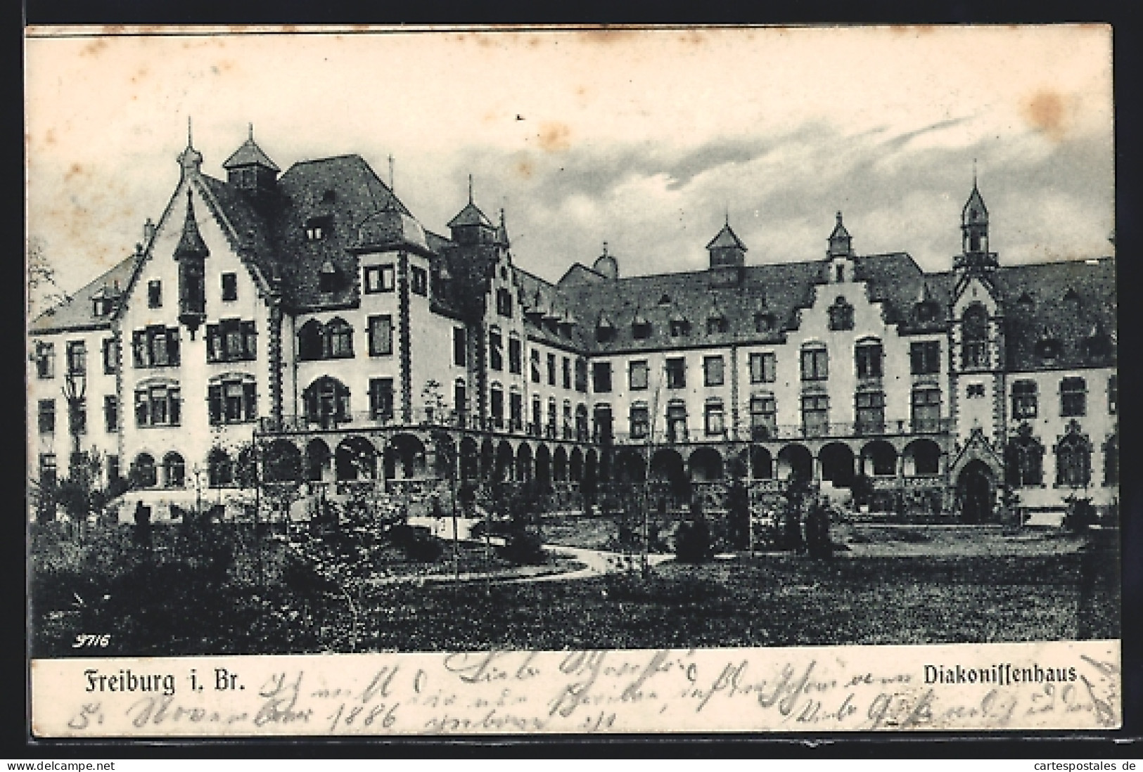 AK Freiburg I. Br., Diakonissenhaus Mit Garten  - Freiburg I. Br.