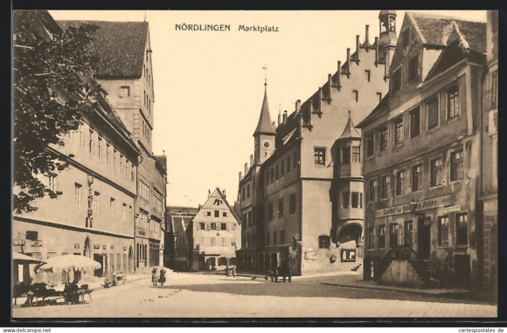 AK Nördlingen, Strasse Am Marktplatz  - Nördlingen