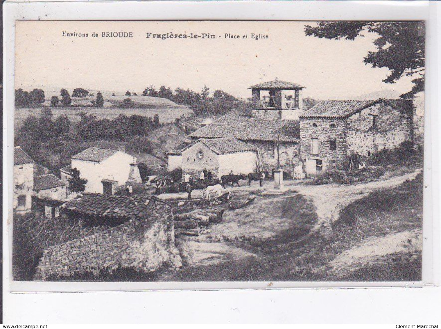 FRUGIERES-le-PIN: Place De L'église - Très Bon état - Other & Unclassified