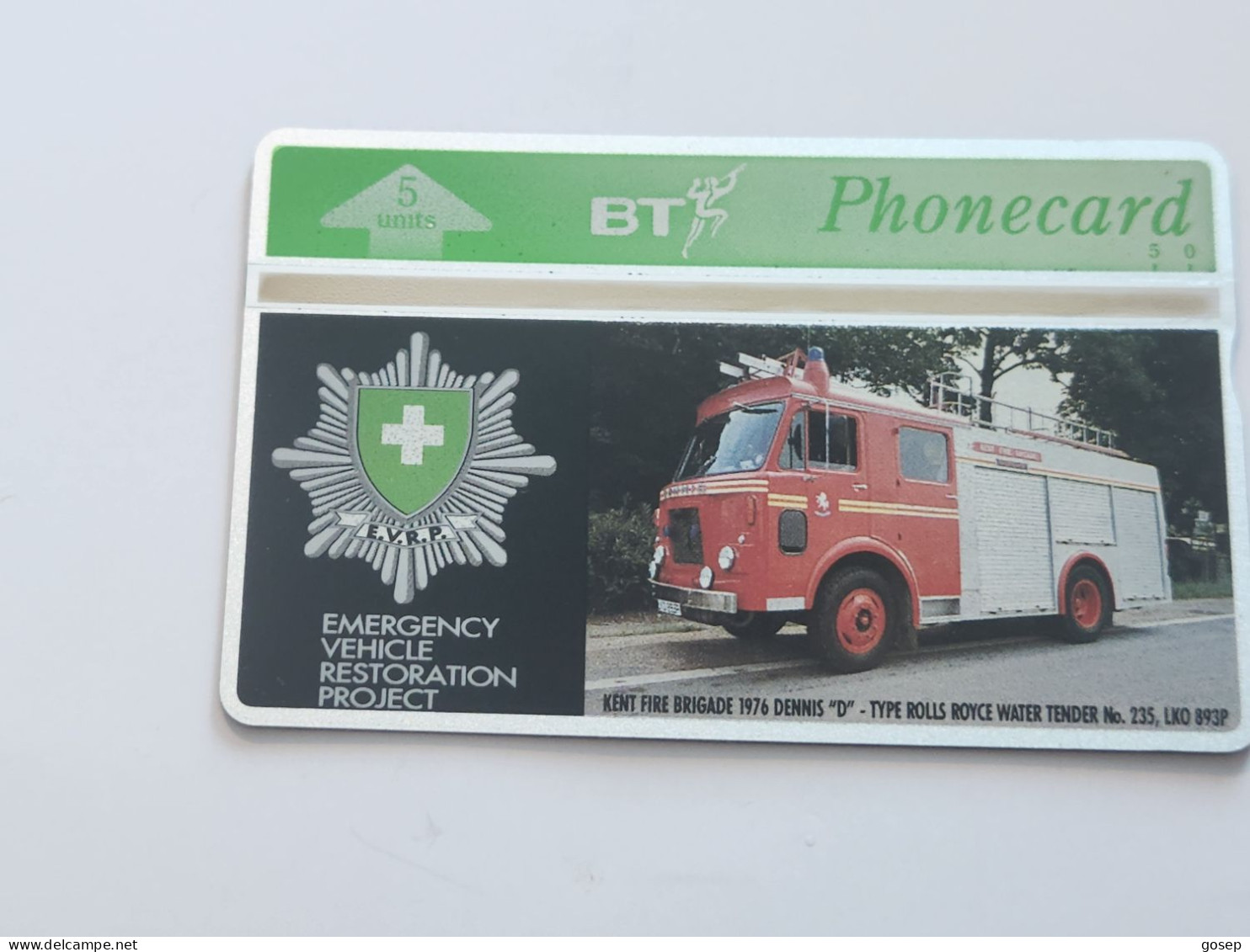 United Kingdom-(BTG-199)-Kent Fire Brigade-(203)(5units)(308G17072)(tirage-500)-price Cataloge-20.00£-mint - BT Edición General