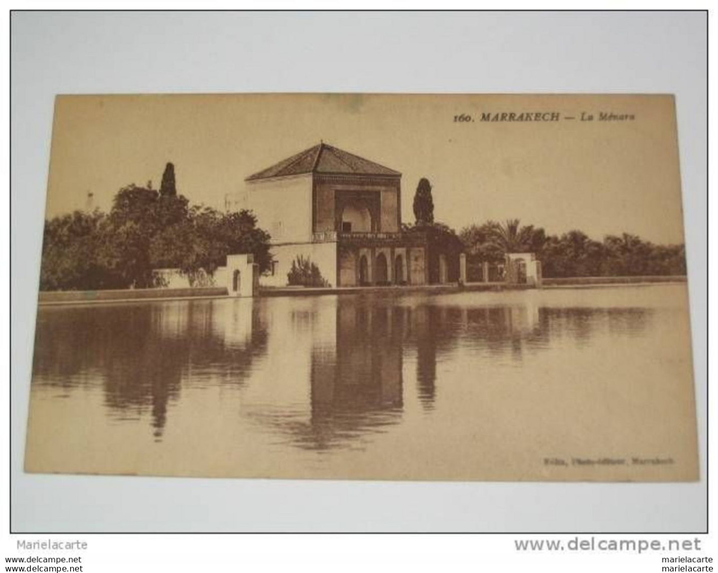 M644 -* (vente Directe)                   MAROC MARRAKECH - 192? -  La Ménara - Marrakesh