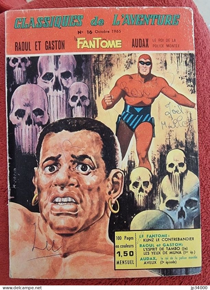 Héros De L'Aventure N° 16. Octobre 1965 (Éditions Des Remparts) Le Fantome, Etc - Andere & Zonder Classificatie