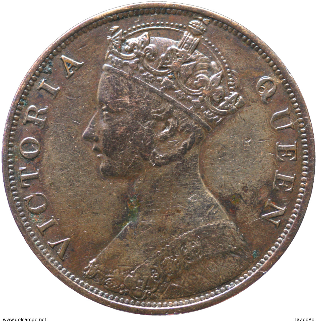 LaZooRo: Hong Kong 1 Cent 1876 VF - Hongkong