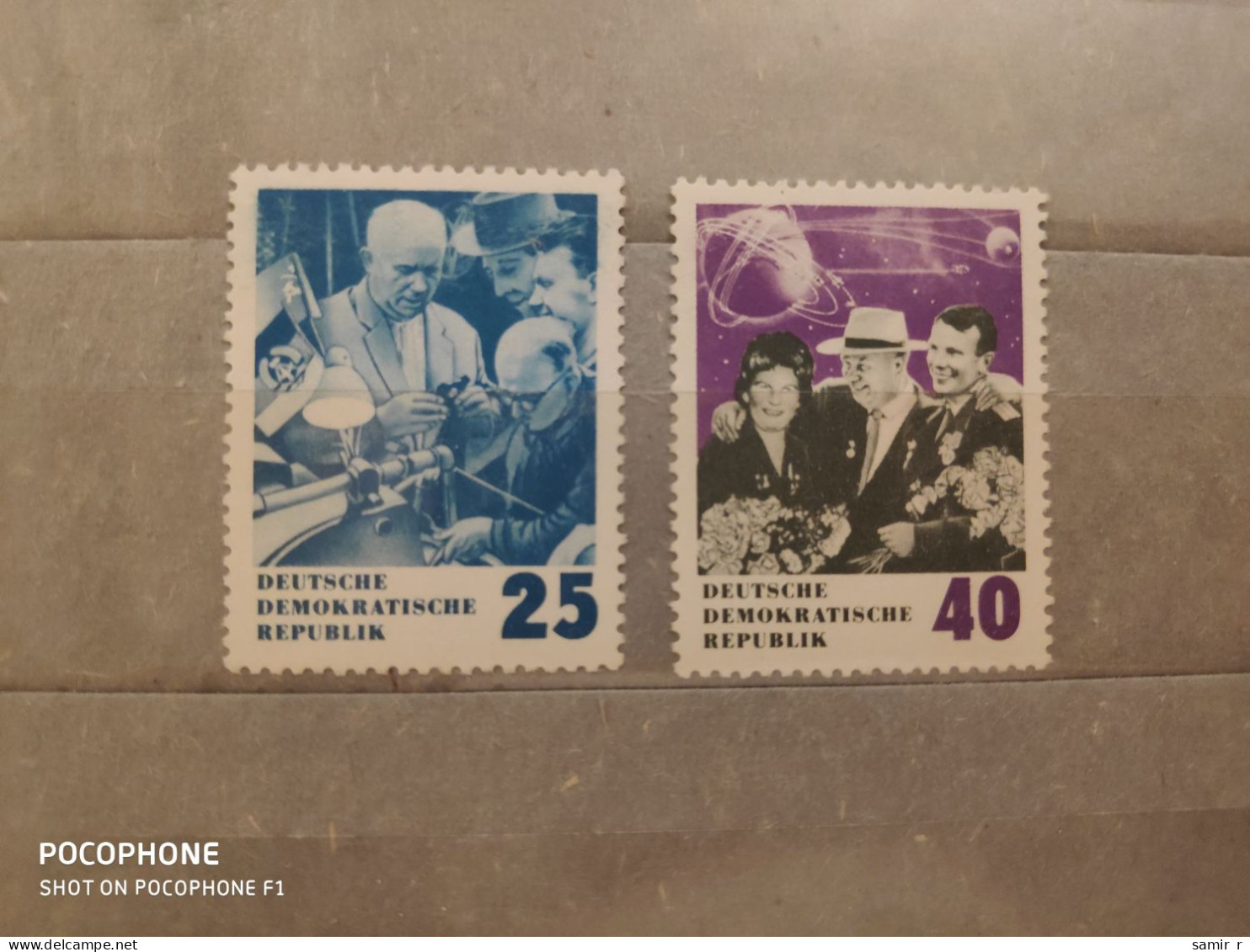 1964	Germany	Space (F92) - Unused Stamps