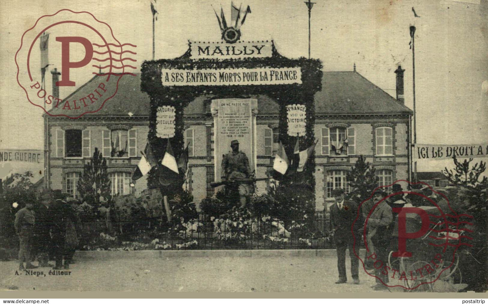 MAILLY-LE-CAMP à Ses Enfants Morts Pour La France. MILITAR. MILITAIRE. - Mailly-le-Camp