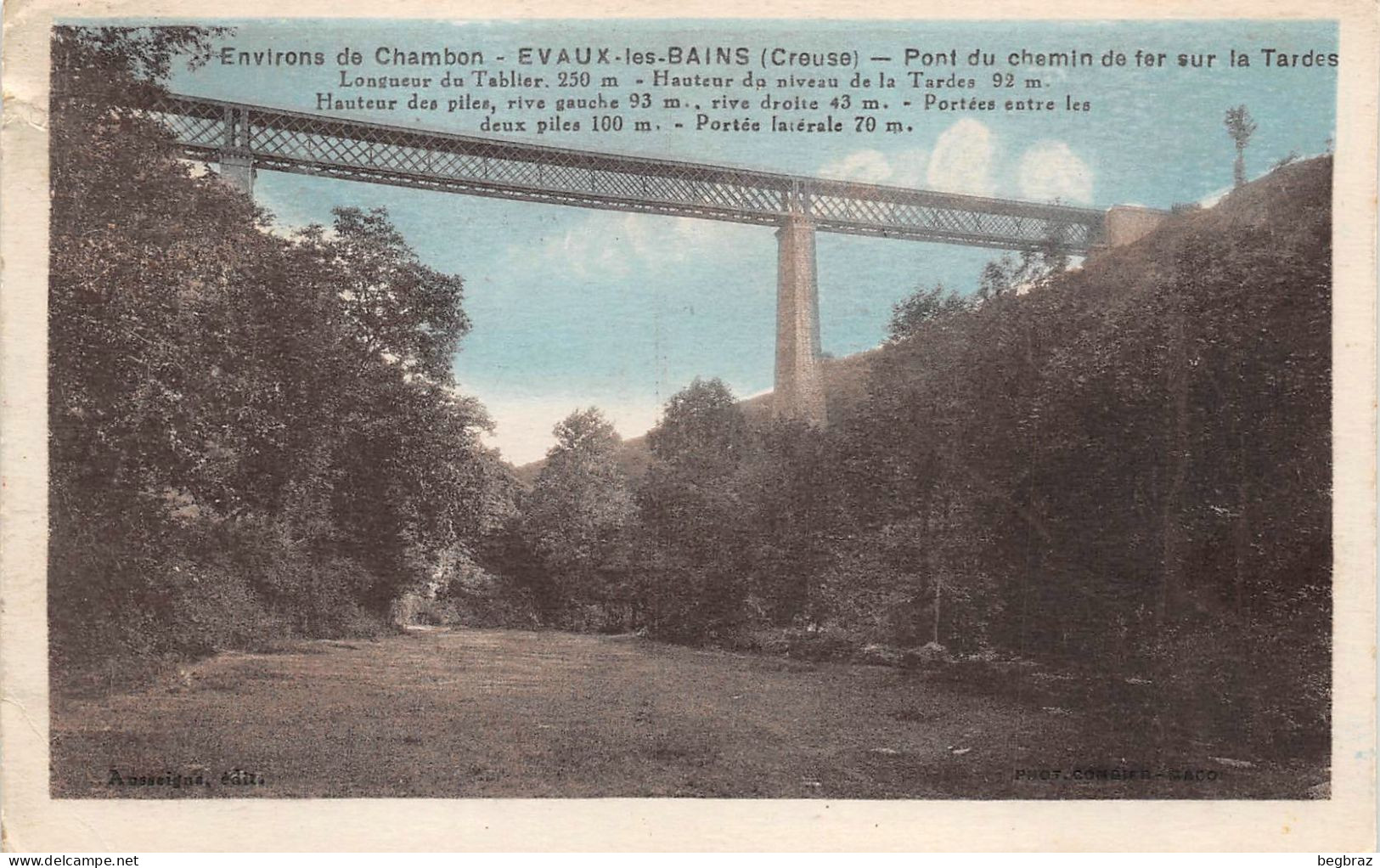 EVAUX LES BAINS    PONT DE CHEMIN DE FER - Evaux Les Bains