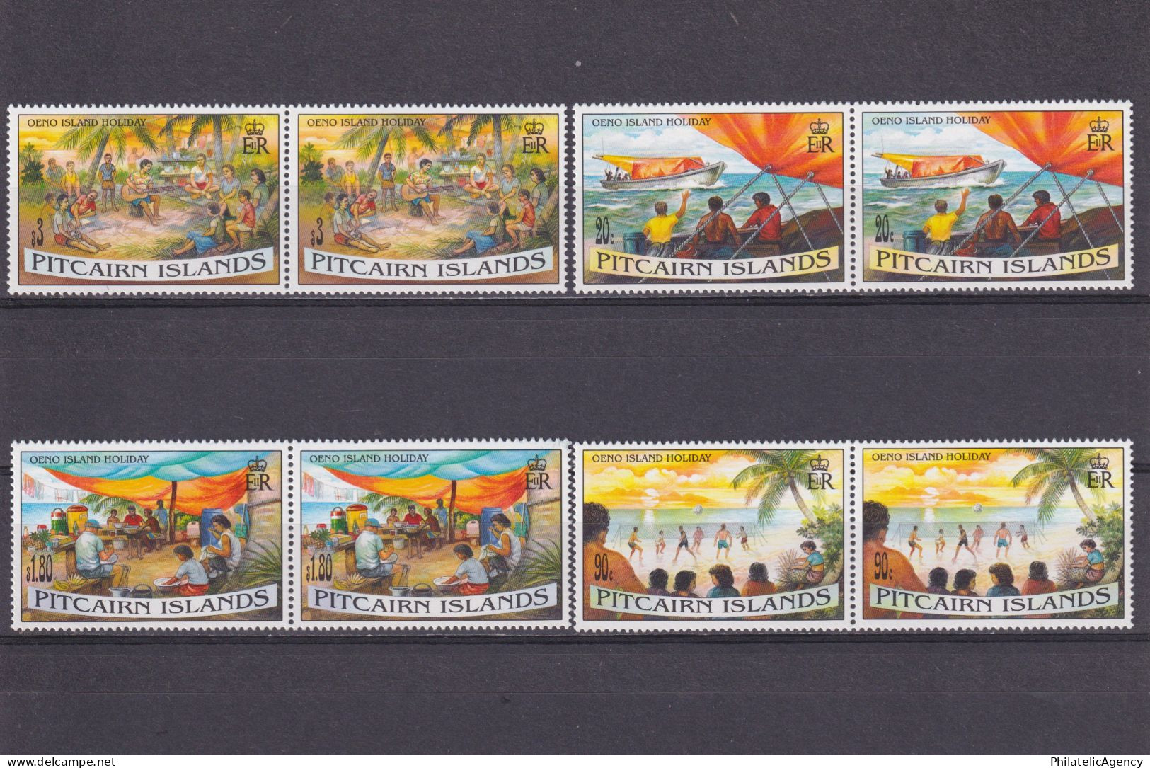 PITCAIRN ISLANDS 1995, Sc #427-430, Pairs, MNH - Islas De Pitcairn