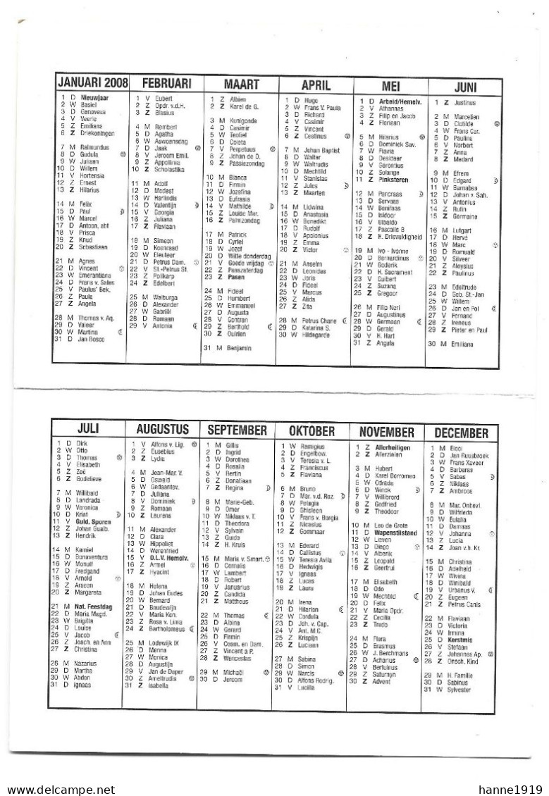 Kalender 2008 Calendrier Htje - Small : 2001-...