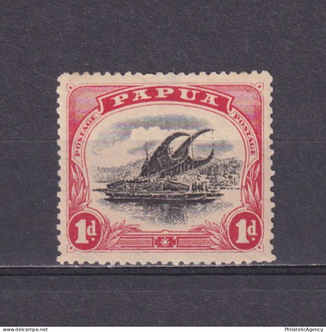 PAPUA 1910, SG #67, Wmk Sideways, Perf 12½, MH - Papúa Nueva Guinea
