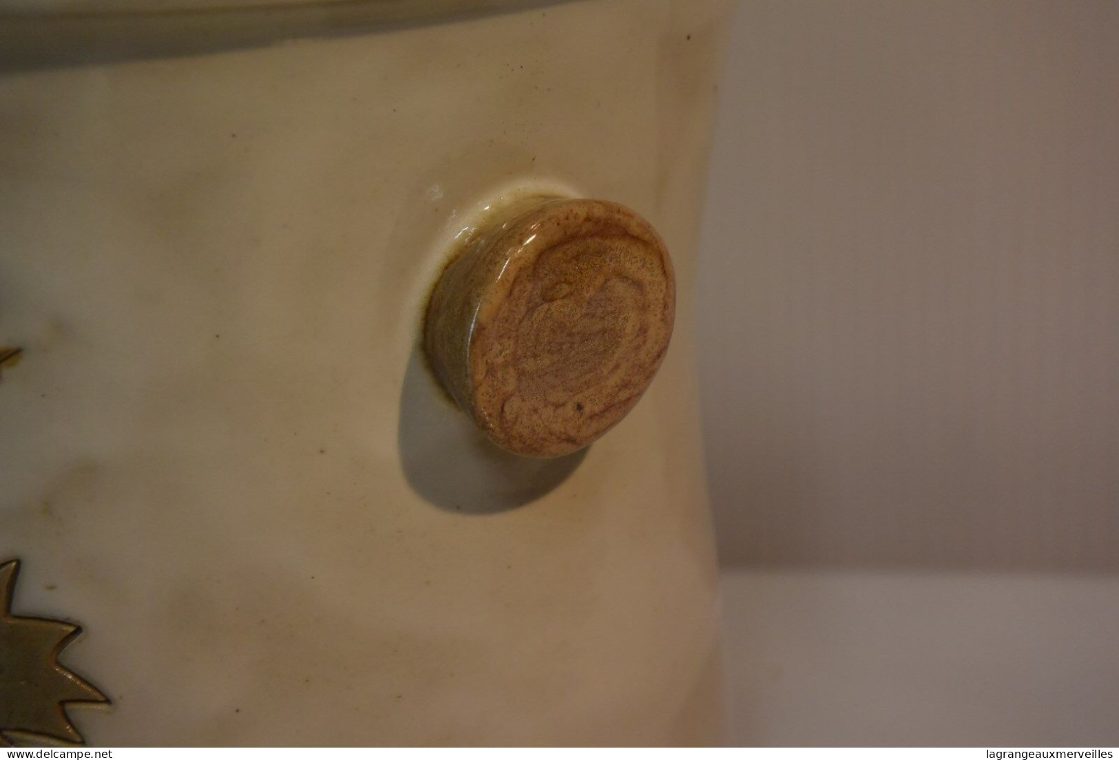 E1 Seau Champagne En Grès Signé LARDINOIS Poterie - Archaeology