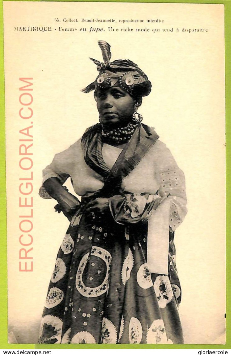 Ae9130 - MARTINIQUE -  VINTAGE  POSTCARD - Costumes - Autres & Non Classés