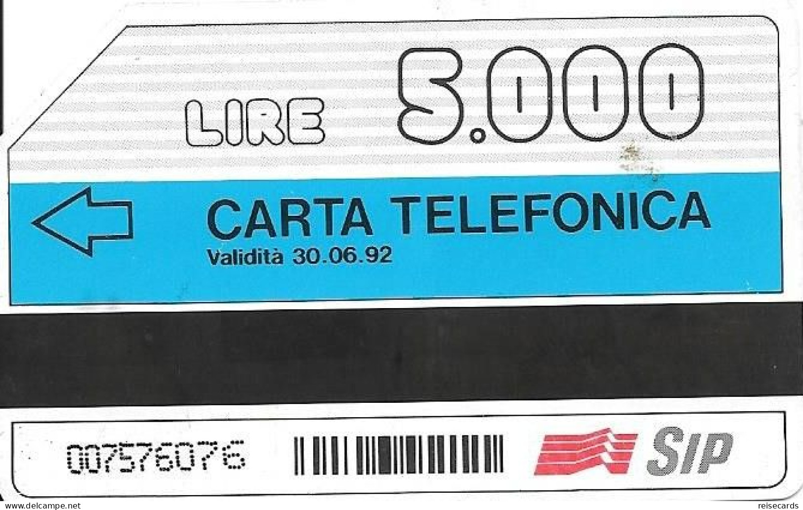 Italy: Telecom Italia SIP - Fasce Orarie Della Teleselezione Nazionale. Watermarks - Öff. Werbe-TK