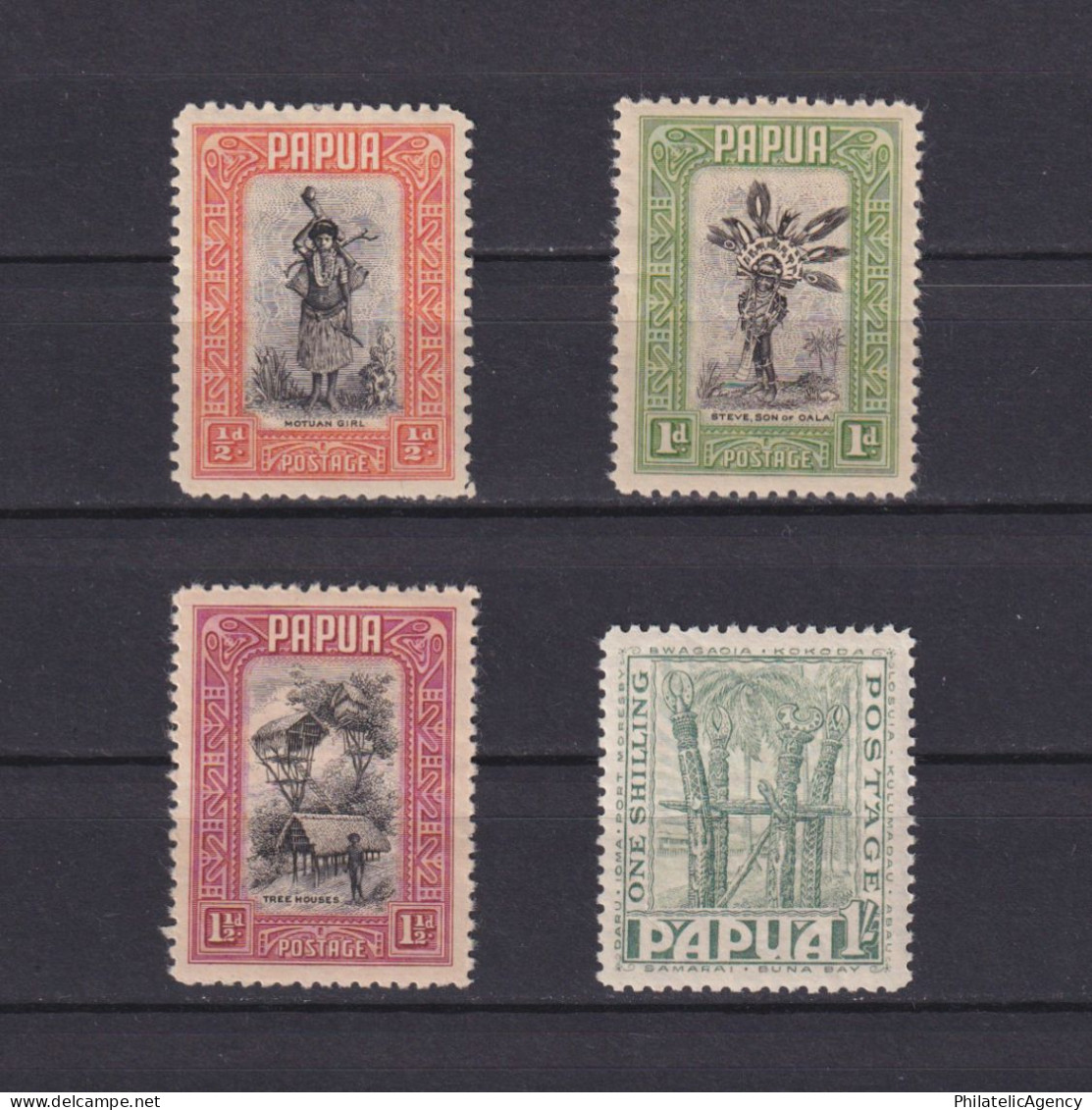 PAPUA 1932, SG #130-139, CV £22, Part Set, MH - Papua New Guinea