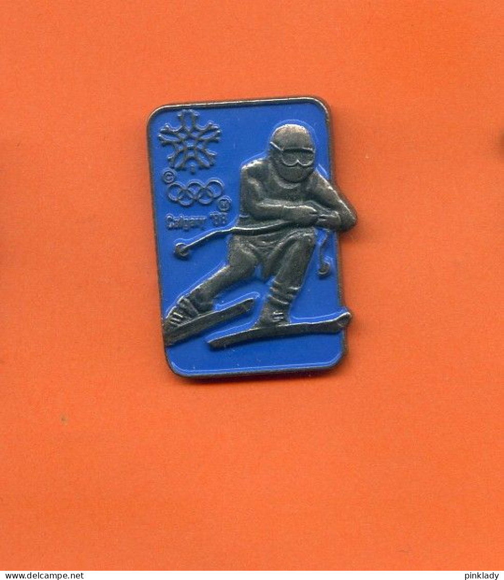 Rare Pins Jeux Olympiques Calgary Canada 1988 Ski Ab732 - Giochi Olimpici