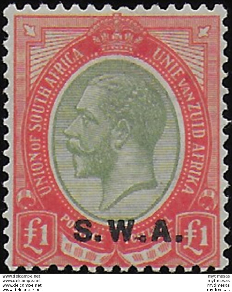 1927-30 South West Africa Giorgio V £1 MNH SG. 57 - Sonstige & Ohne Zuordnung