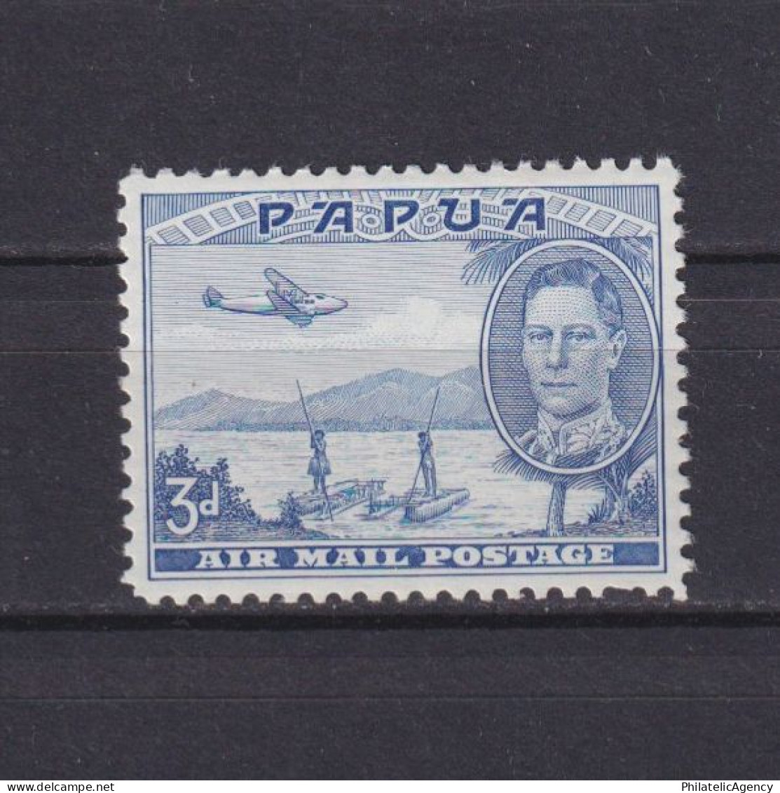 PAPUA 1939, SG #164, Air Mail, MLH - Papouasie-Nouvelle-Guinée