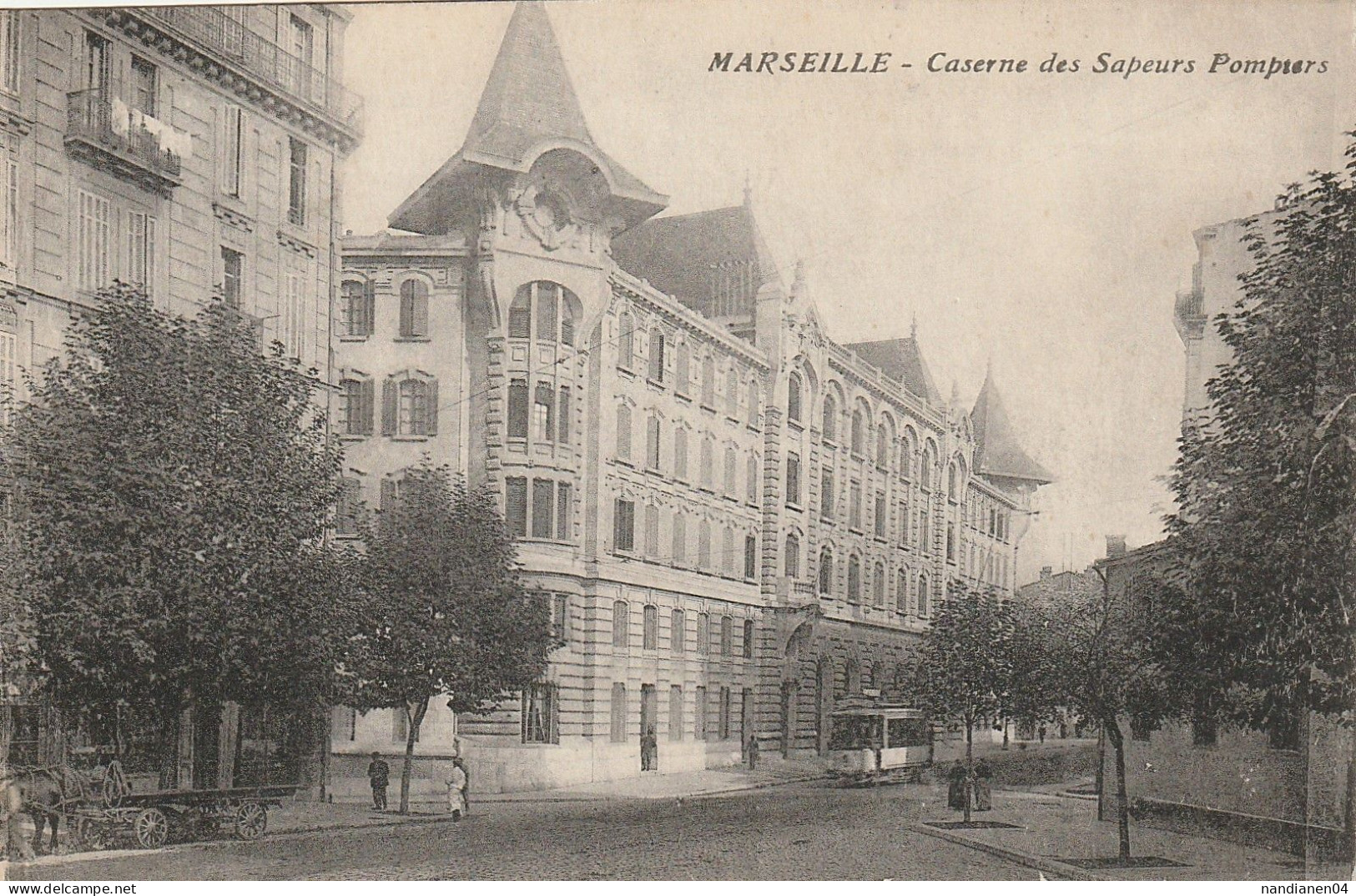 CPA - 13 - Marseille - Caserne Des Sapeurs Pompiers - Bahnhof, Belle De Mai, Plombières