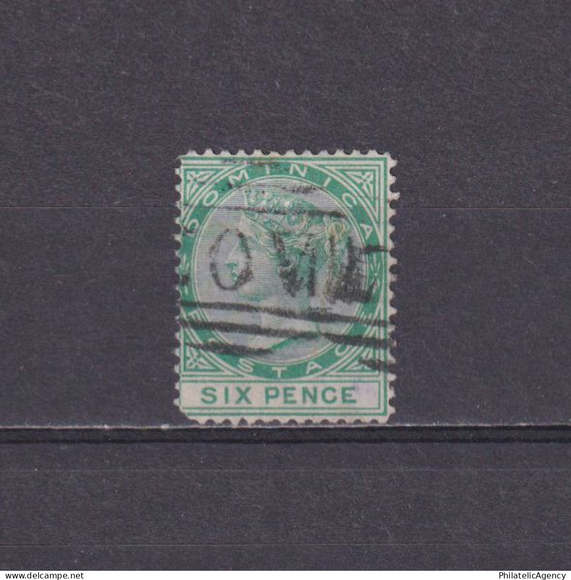 DOMINICA 1877, SG #8, CV £20, Wmk Crown CC, Perf 14, Used - Dominique (...-1978)