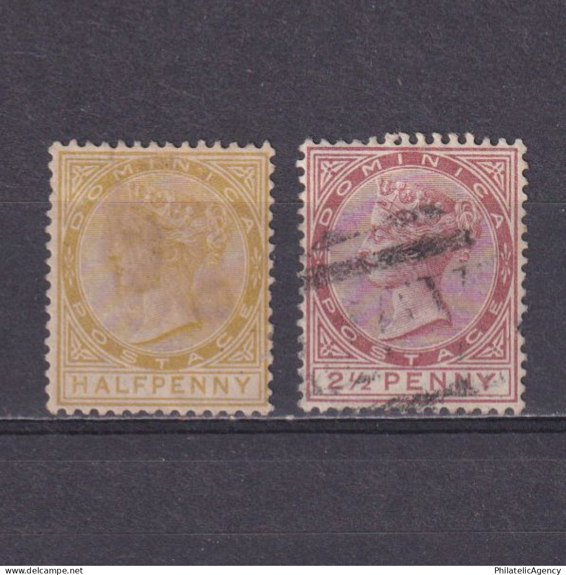 DOMINICA 1883, SG #13-15, Wmk Crown CA, Part Set, Used - Dominique (...-1978)