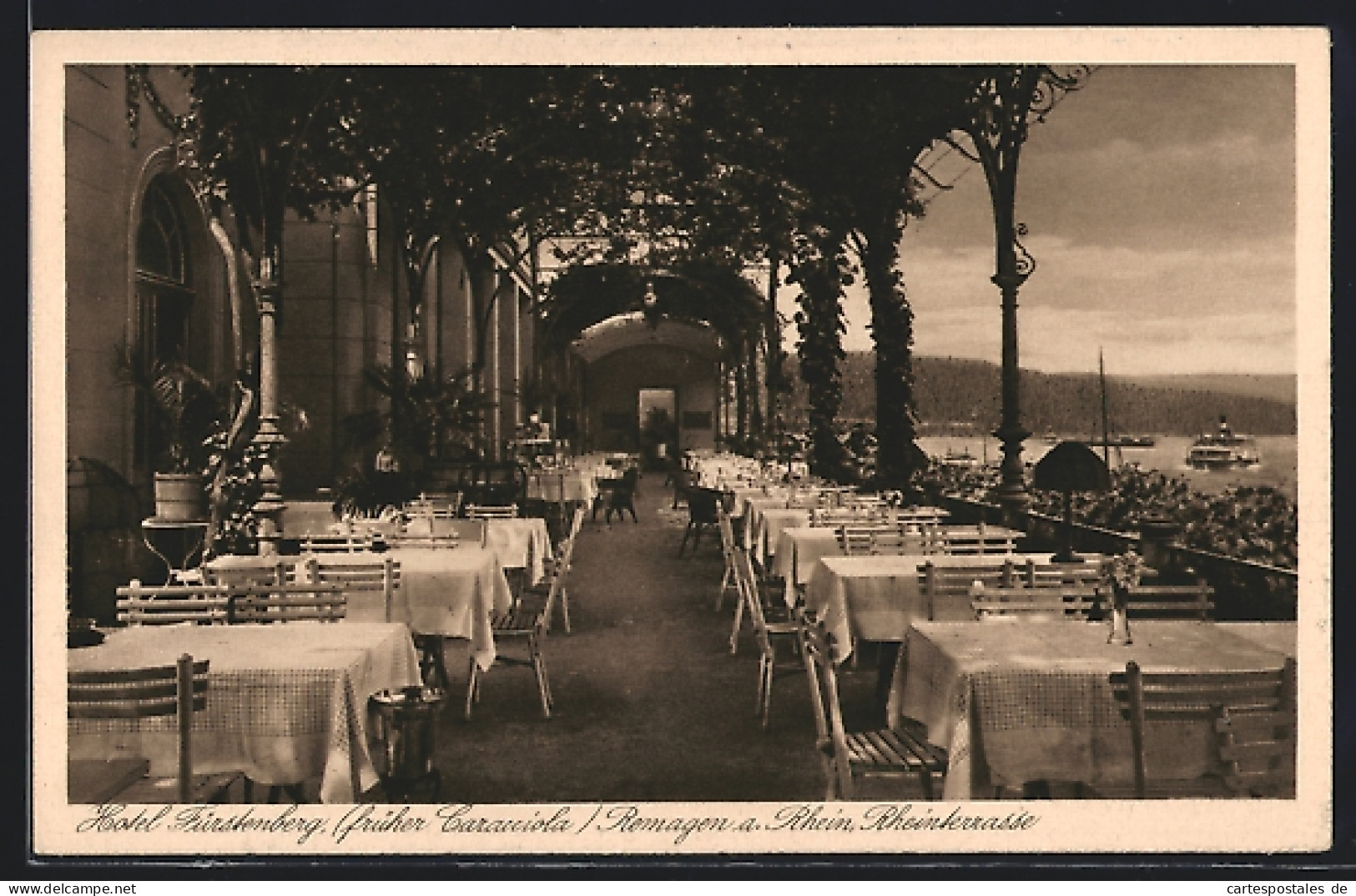 AK Remagen /Rhein, Terrasse Des Hotel Fürstenberg  - Remagen