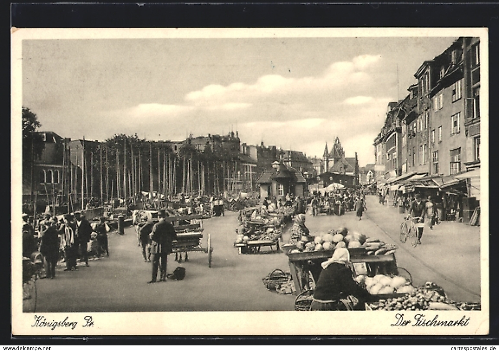 AK Königsberg I. Pr., Markttag Auf Dem Fischmarkt  - Ostpreussen