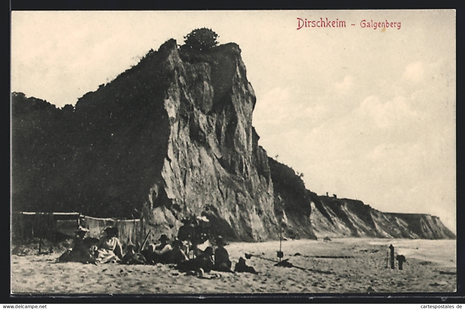 AK Dirschkeim, Galgenberg Am Strand  - Ostpreussen