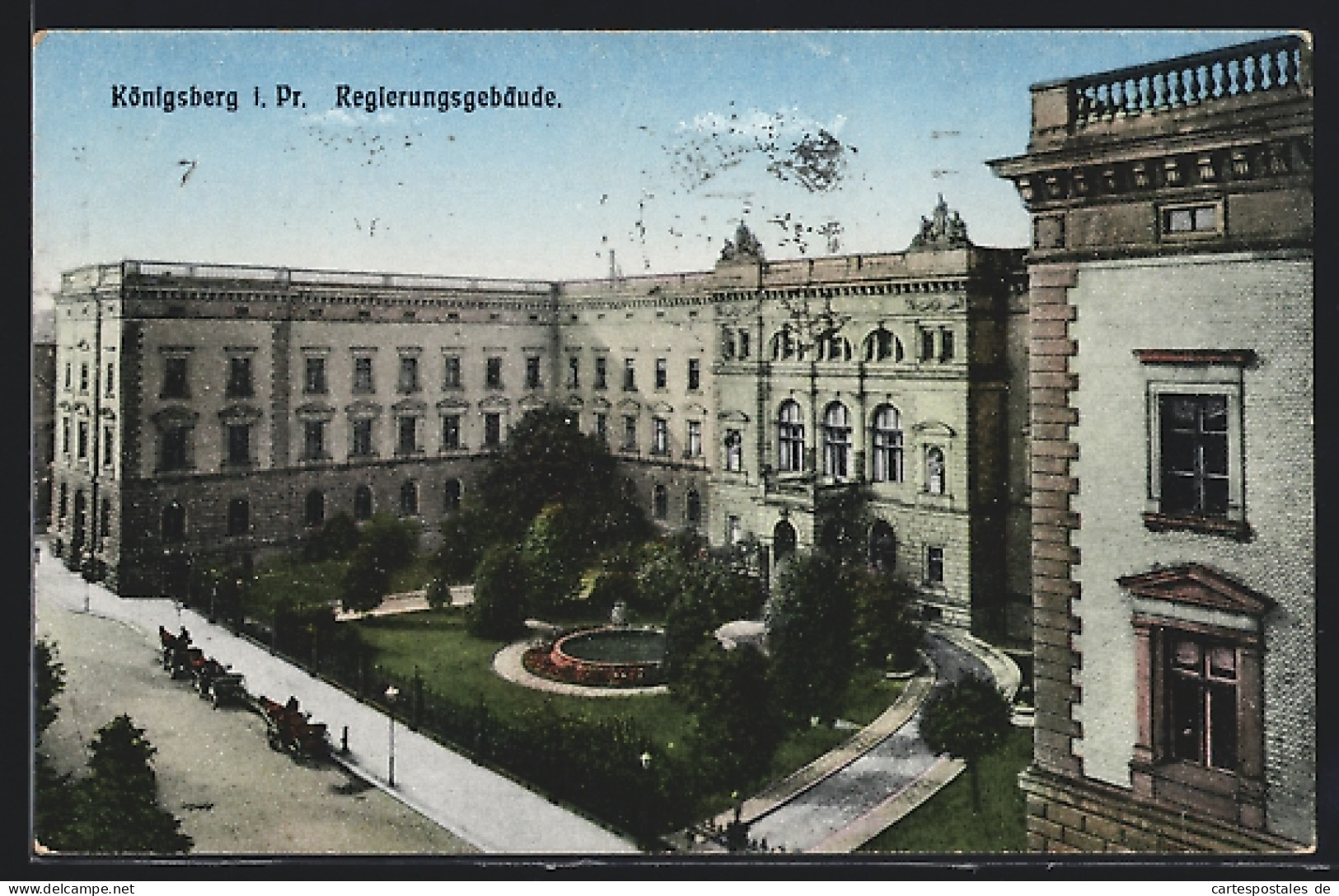 AK Königsberg, Ansicht Vom Regierungsgebäude  - Ostpreussen