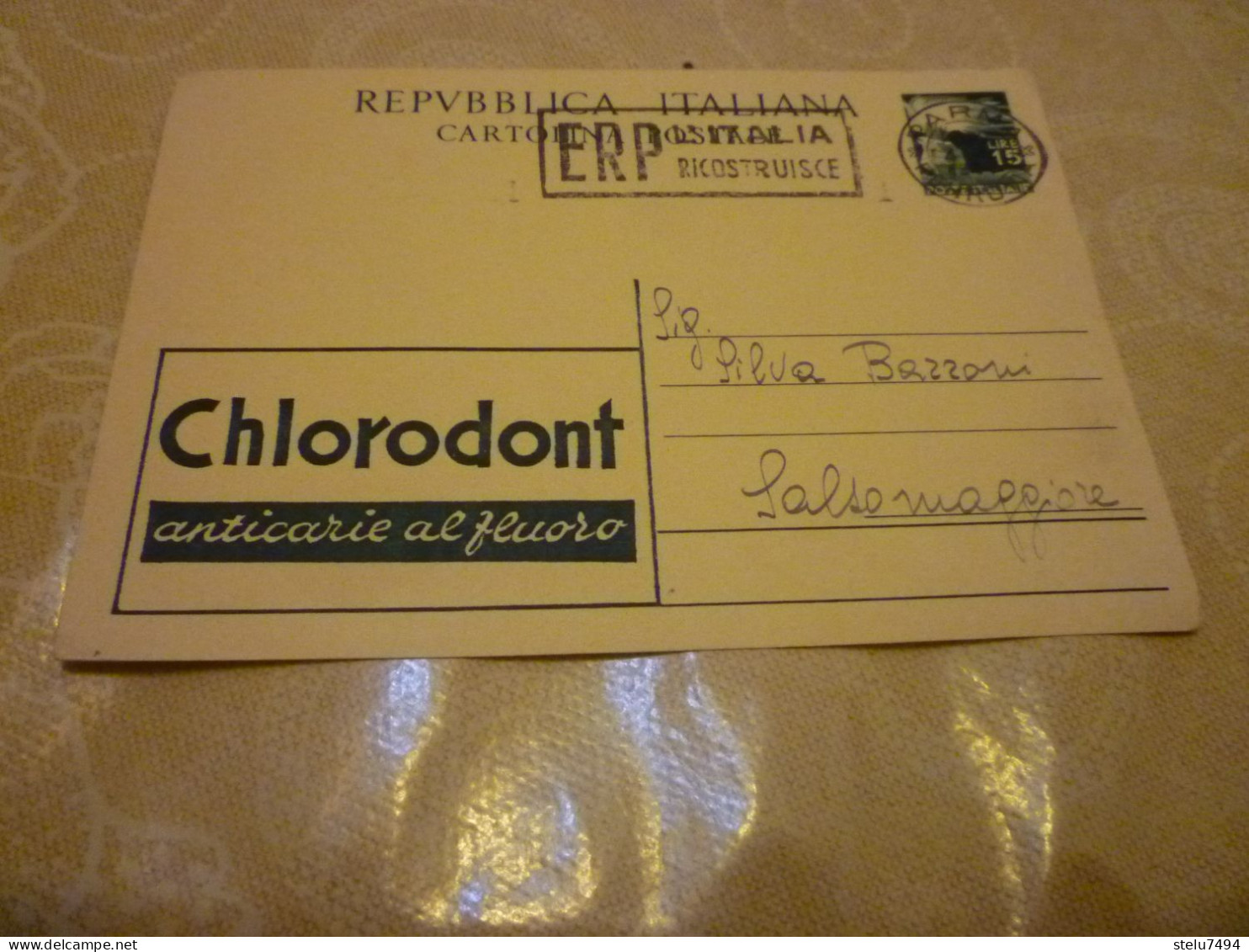 B863  Cartolina Postale Chlorodont - Autres & Non Classés