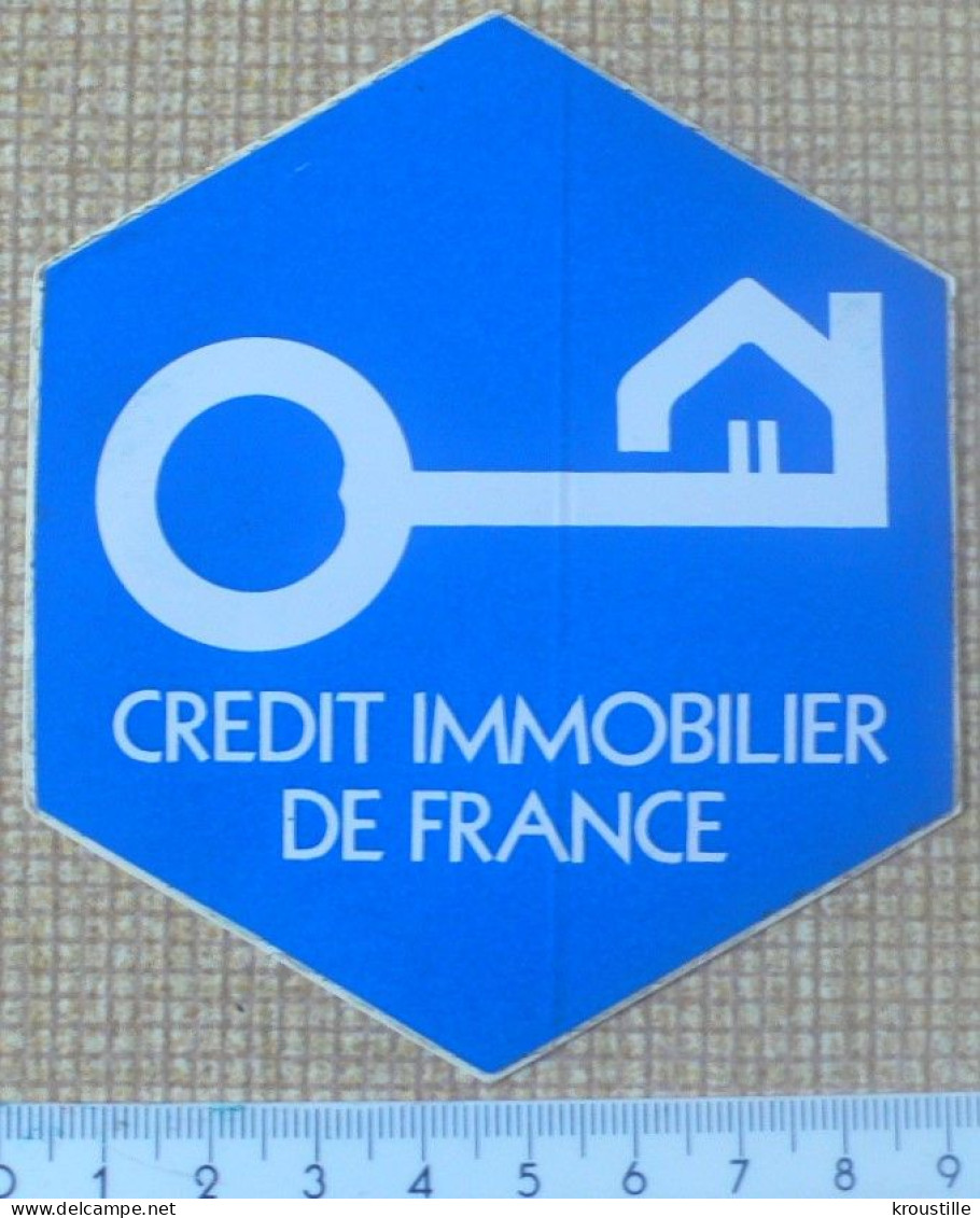 AUTOCOLLANT CREDIT IMMOBILIER DE FRANCE - Stickers