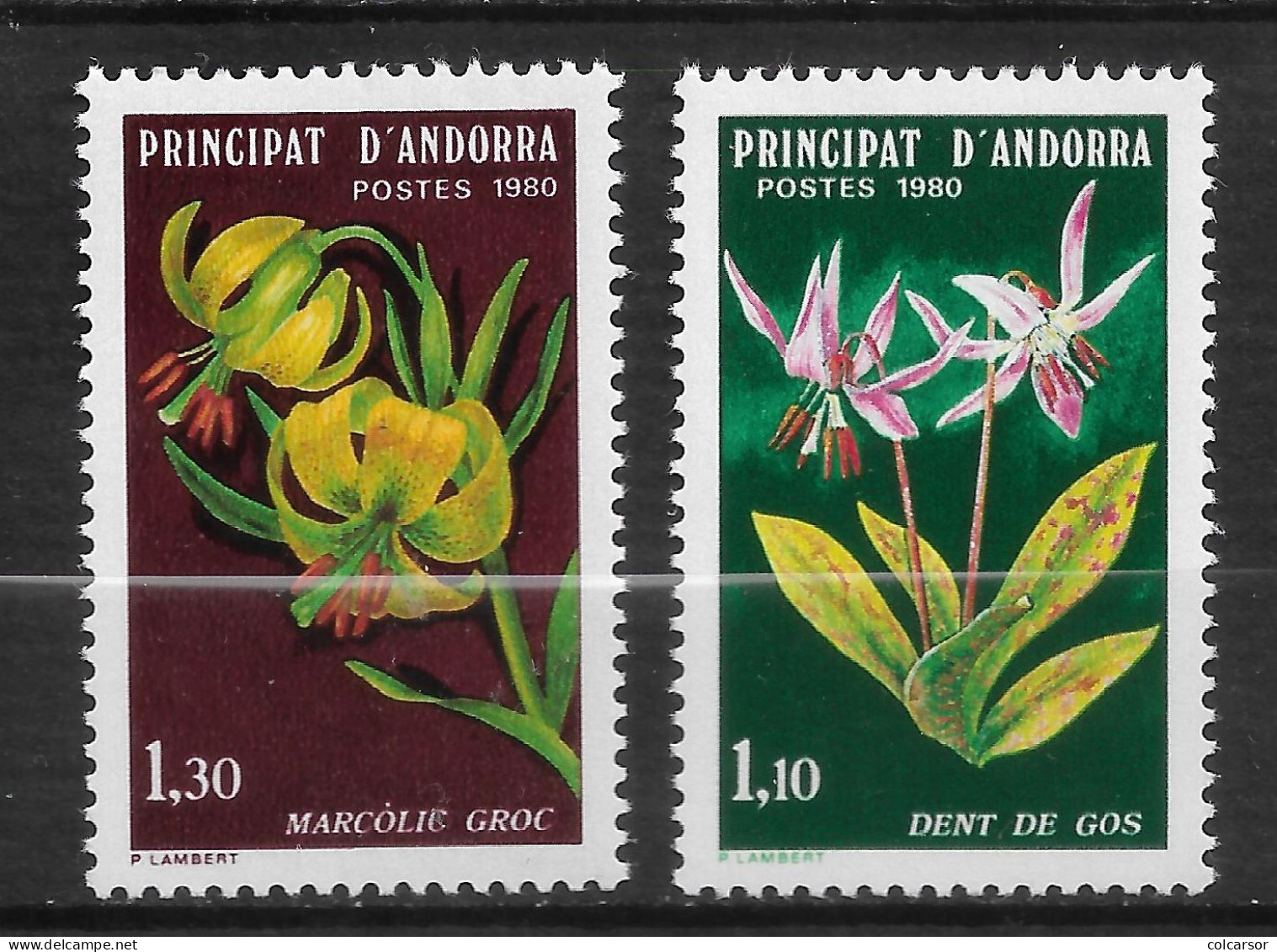 ANDORRE FRANÇAIS N° 286/87  " FLEURS " - Unused Stamps