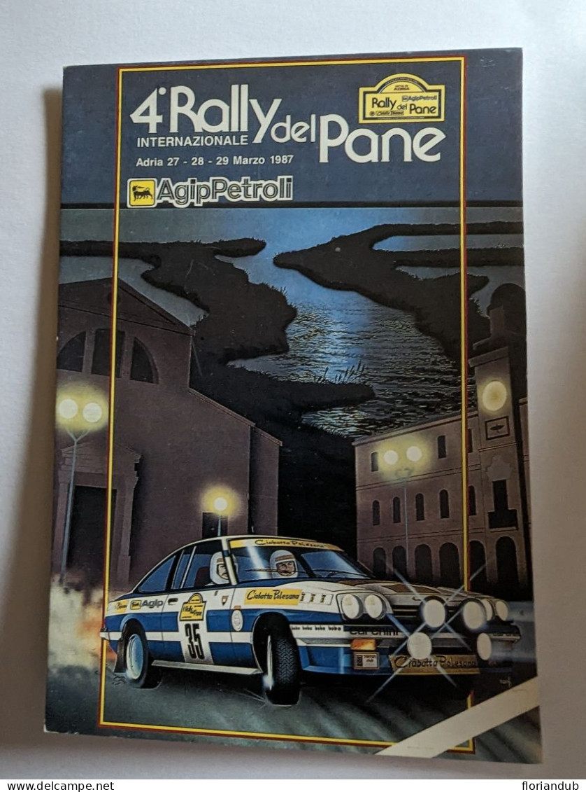 CP - Rallye 4eme Rally Del Pane 1987 Agip - Rally Racing