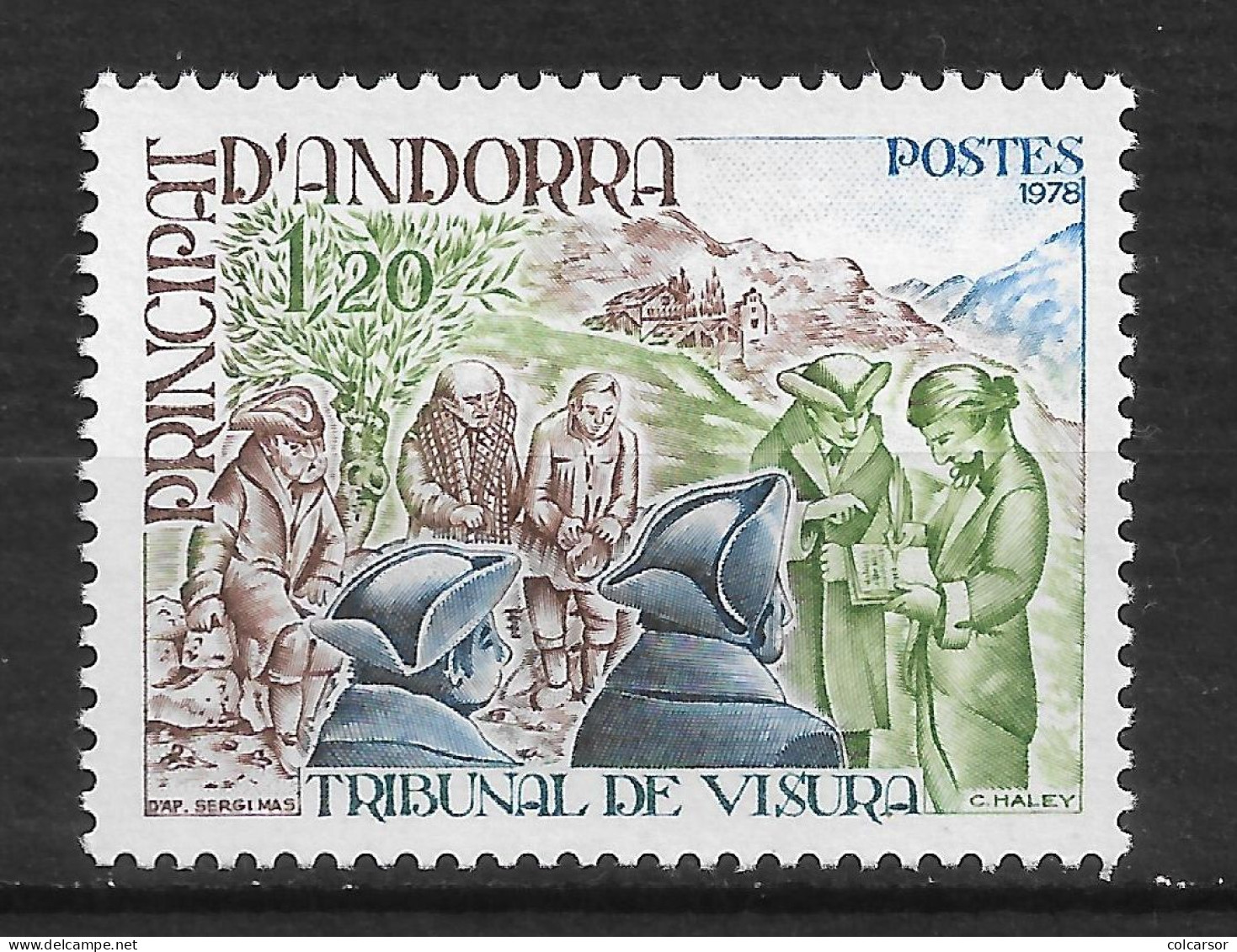 ANDORRE FRANÇAIS N° 272 "  TRIBUNAL DE VISURA " - Unused Stamps