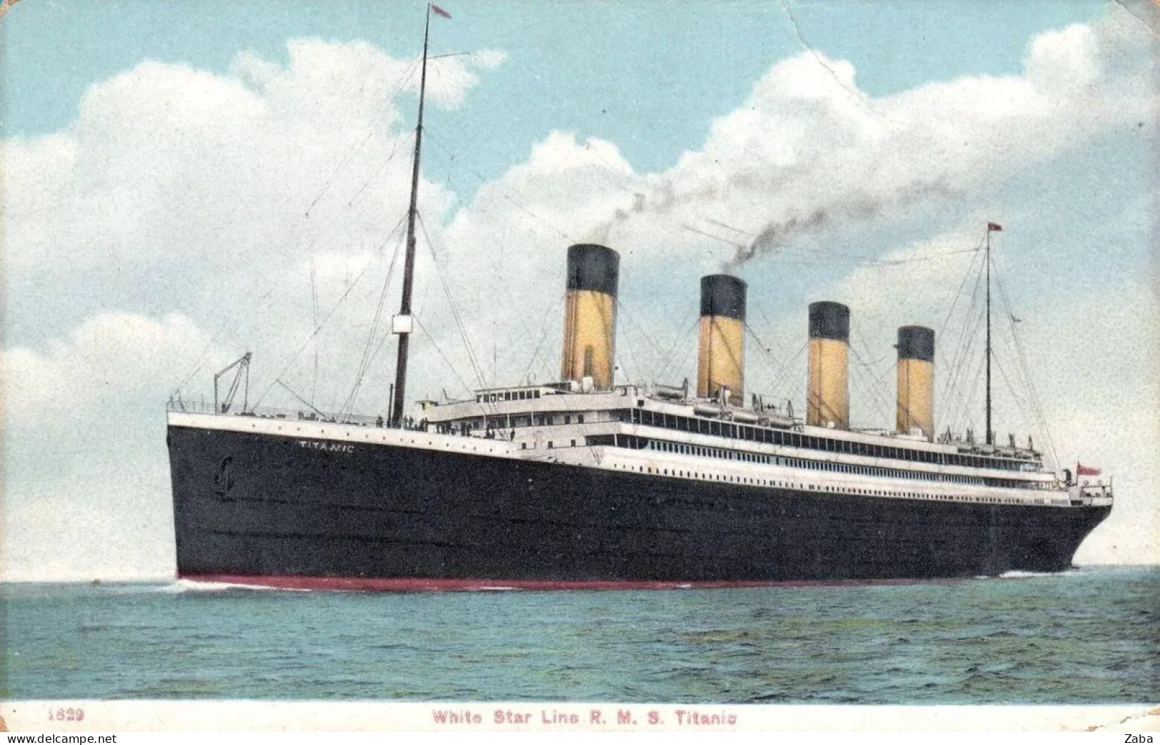 Rare RMS TITANIC White Star Line, Not Traveled Postcard. - Otros & Sin Clasificación