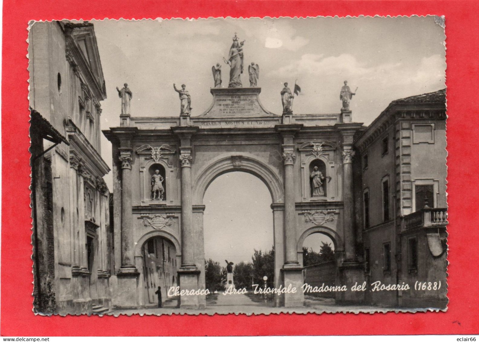 Cuneo - Cherasco - Arco Madonna Del ROSARIO   CPSM  Année 1950 - Cuneo