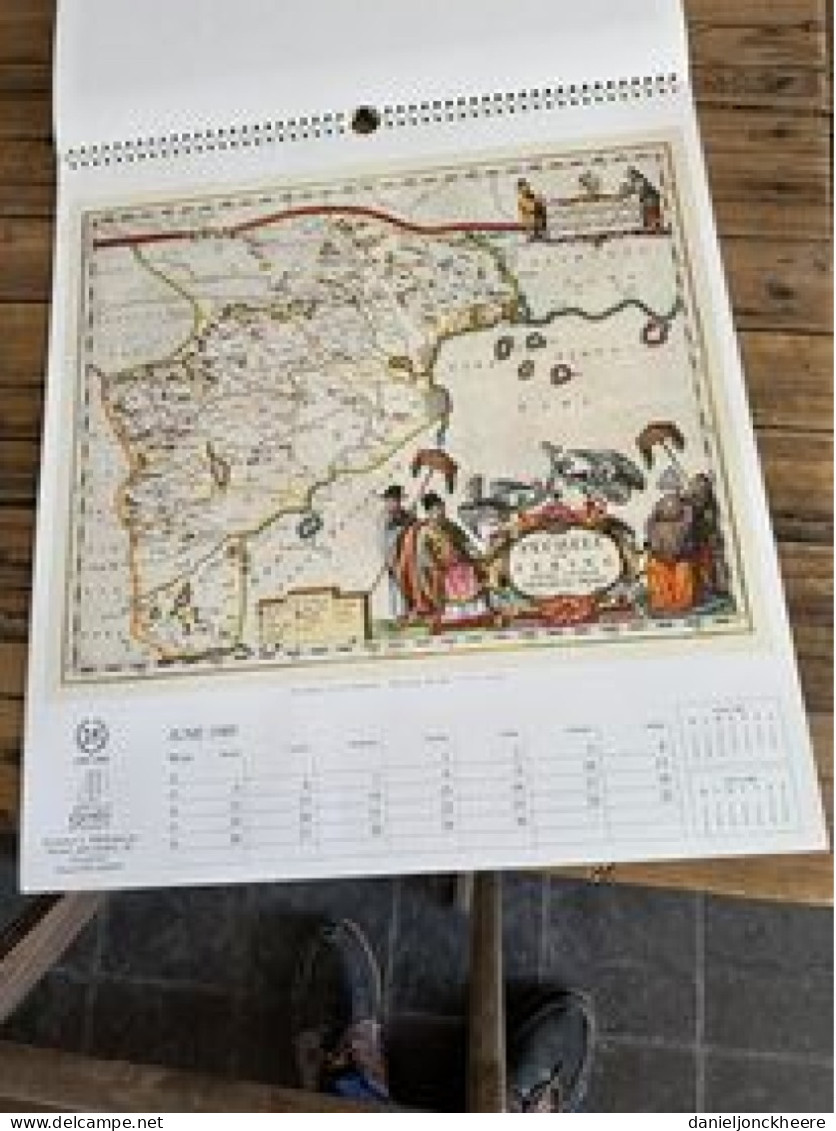 Kalender Calendrier Calendar Discover The World 1989 - Tamaño Grande : 1981-90