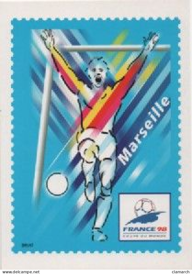 FRANCE-Entiers Postaux-Série De 8 Cartes Différentes-Coupe Du Monde De Football 1998 - Standard Postcards & Stamped On Demand (before 1995)