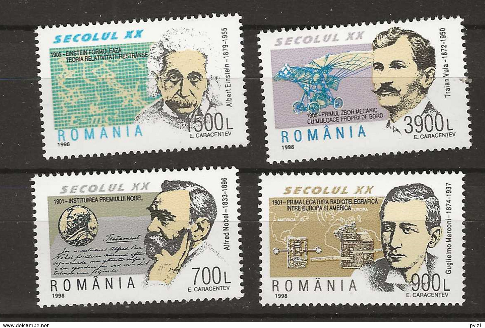 1998 MNH Romania 5299-5302 Postfris** - Unused Stamps